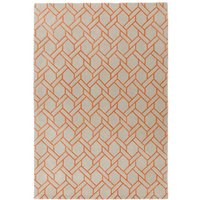 Nexus Rug Fine Lines Silver Orange