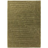 Form Rug Green Colour 3D Wool Pile