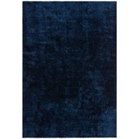 Milo Plain Shimmer Rug Navy