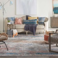 Rustic Textures RUS11 Multicolour Abstract Rug