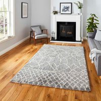 Scandi Berber Rug Grey Cream G276
