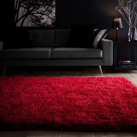 Origins Chicago Red Thick Shaggy Rug