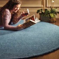 Origins Reef Petrol Blue Plain Textures Rug