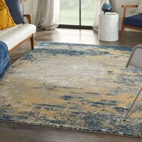 Twilight TWI22 Navy Gold Modern Rug