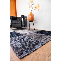 Vintage Rug 8101 Black White
