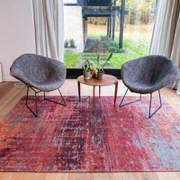 Atlantic Streaks Nassau Red 9125 Indoor Outdoor Washable Eco Rug