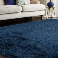 Payton Navy Shaggy Fluffy Rug
