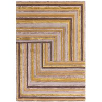Matrix Wool Viscose Rug 79 Network Gold