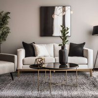 Elodie Silver Black Rug