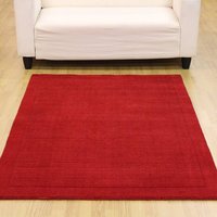 Bright Red SM Large Wool Rugs Runner