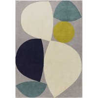 Reef Wool Rug RF25 Mid Century Teal