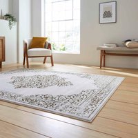Artemis B9076A Gold Silver Silky Rug