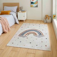 Vida Thin Soft Rainbow Rug