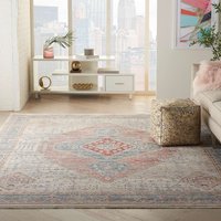 Homestead HMS03 Blue Grey Runner Rug