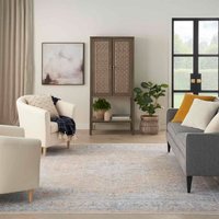 Elegant Heirlooms Thin Vintage Rug ELH01 Grey Gold