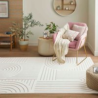 Maze Thin Soft Ivory Plain Rug MAZ106