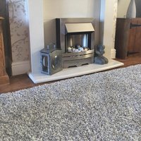 Twilight White Silver Rug Circle