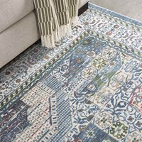Ankara Global Rug ANR17 Light Blue Circle