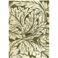 Origins Heritage Two Moss Floral Wool Rug Circle