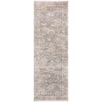 Jasper JA04 Grey Silky Traditional Fringe Rug