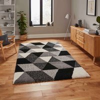 Royal Nomadic 7611 Black White Rug Circle