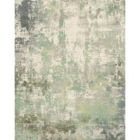 City Modern Glossy Mint Green Rug 992