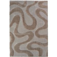 Cleo Wiggle 3D Rug Brown