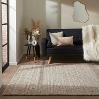 Savannah Textured Taupe Wool Loop Rug