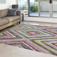 Villa Tribal Modern Hardwearing Rug