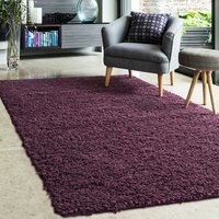 Jazz Shaggy Rug Plum