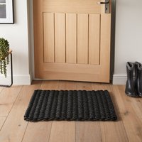Didsbury Braided Charcoal Black Doormat