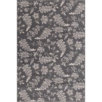 V&A Agnus Versaille Graphite Floral Rug