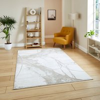 Mirage Cream Grey Modern Abstract Rug