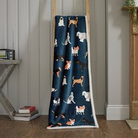 Dog Club Blue Throw