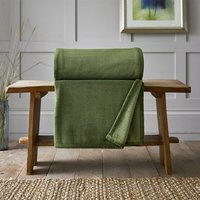 Snuggle Touch Olive Green Throw