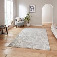 Catherine Lansfield Blocks Abstract Grey Rug