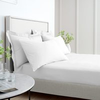 Bianca 200TC Cotton Percale White Fitted Sheet