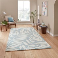 Catherine Lansfield Sorral Leaves Botanica Blue Rug
