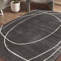 Halo Squiggle Grey Rug