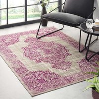 Origins Saville Grey Raspberry Heritage Rug Runner