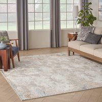 Glitz GLZ06 Taupe Multicolour Luxury Glossy Rug Runner