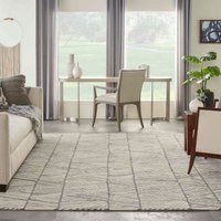 Colorado CLR01 Grey White Wool Rug Runner