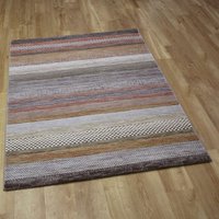 Golden Rustic Hardwearing Modern Galleria Rug 9248 Runner