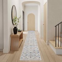 Elegant Heirlooms Thin Vintage Rug ELH02 Ivory Grey Runner