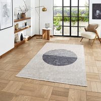 Whisper Beige Green Modern Divided Washable Rug