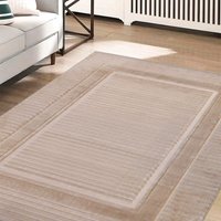 Malmo Border Natural Contemporary Indoor Outdoor Rug
