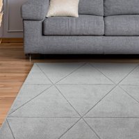Newport Capleton Grey Plain Rug