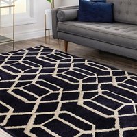 Newport Lattice Navy Rug