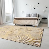 Meditation Coral Yellow Hippy 9799 Indoor Outdoor Washable Eco Rug