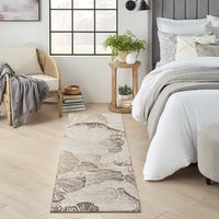 Avra AVR01 Floral Grey Rug Runner